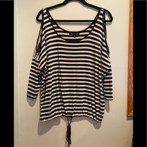 Green Envelope Los Angeles Striped Top